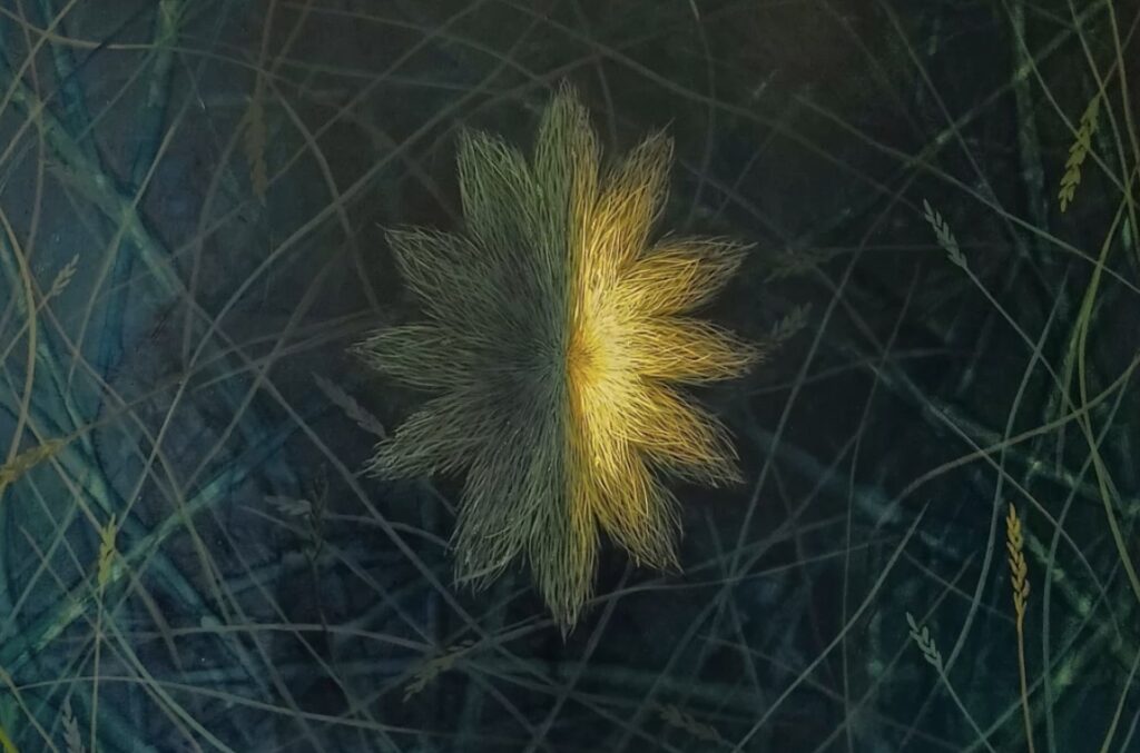 Foto: Anna Treterová, Velká hvězda, 2025, olej na plátně, 230 x 180 cm